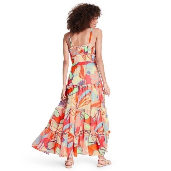 ALEXIS X Target Mixed Floral Ruffle Maxi Dress - Picture 3 of 6